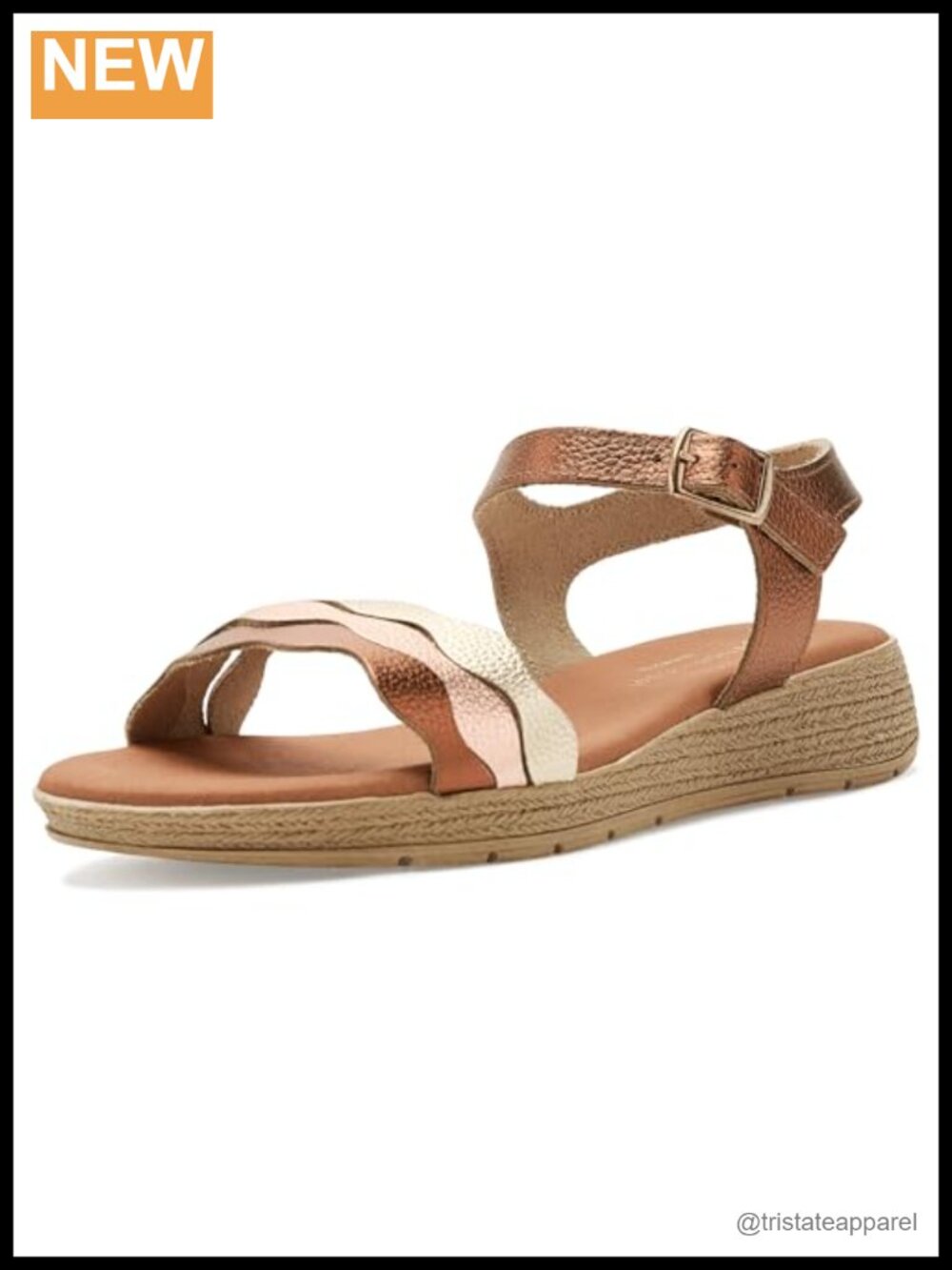 Eric Michael Balzano Leather Platform Sandals Fisherman Ankle Strap